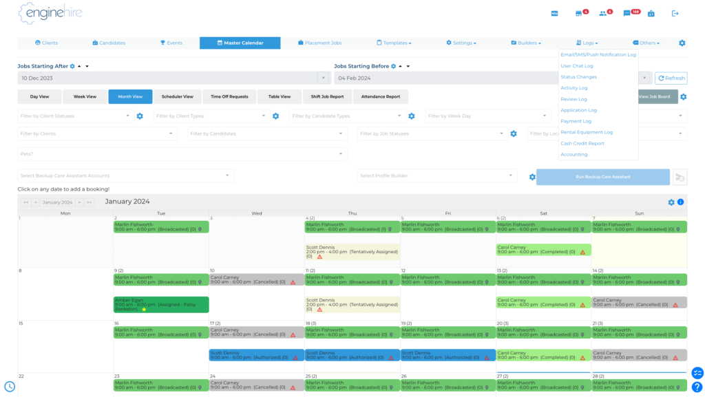 Enginehire healthcare staffing platform