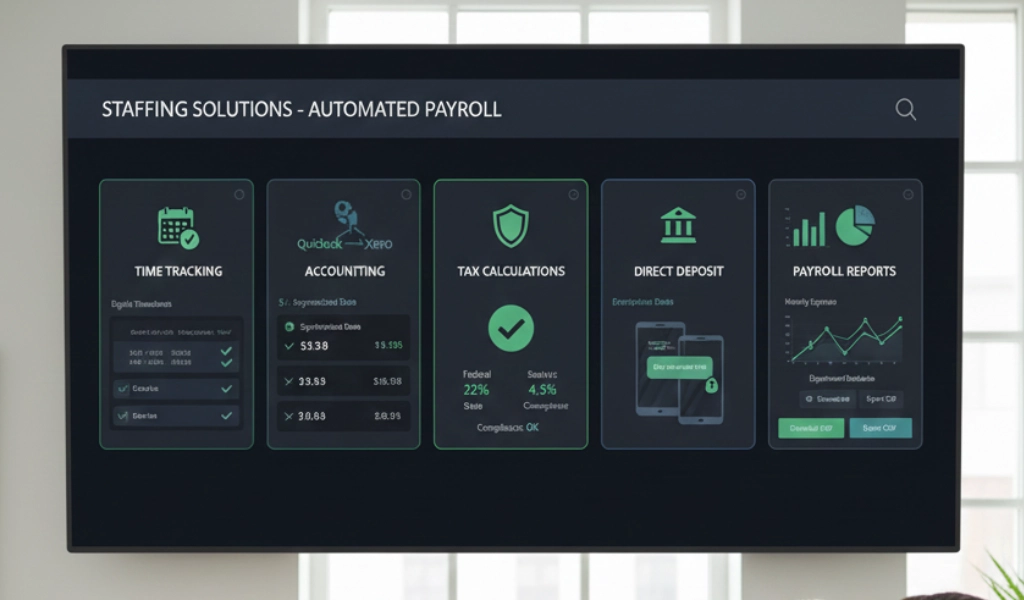 Key Features of Automated Payroll in Staffing Agency Apps EngineHire