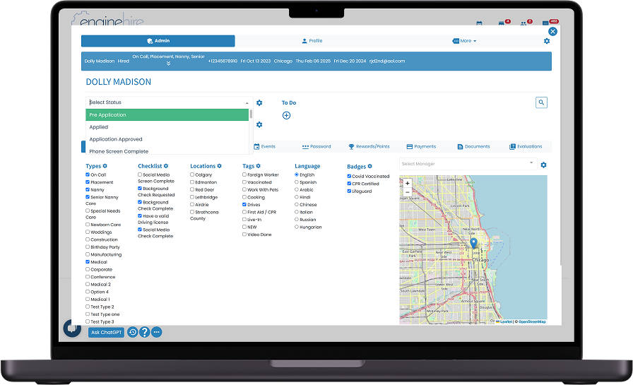 workflows EngineHire