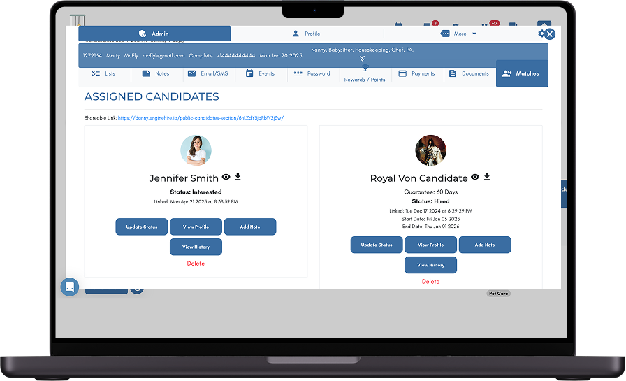 Automated Candidate Matching Software for Staffing Agencies