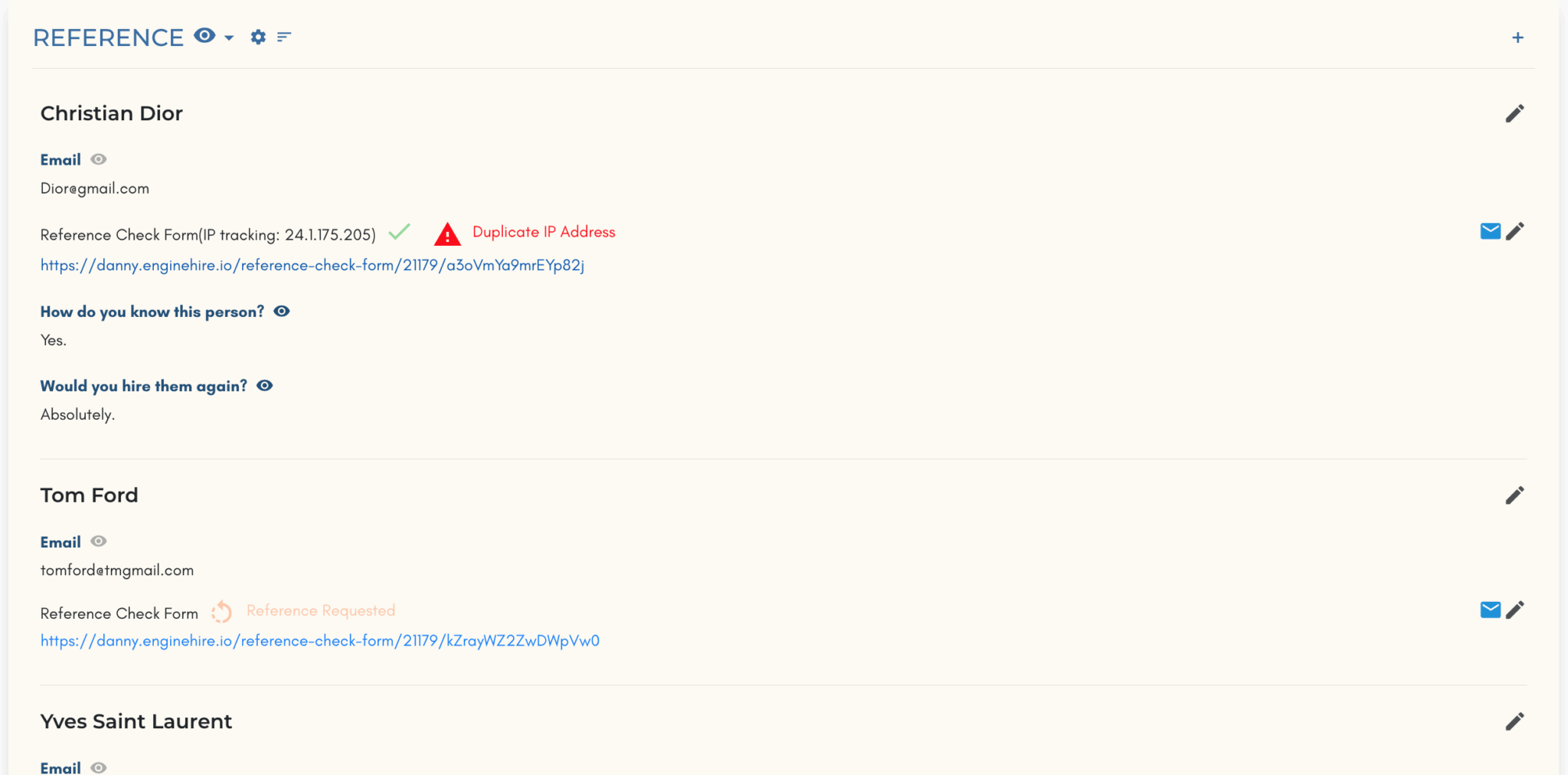 Employee Reference Checking Software by Enginehire | Branded & Automated