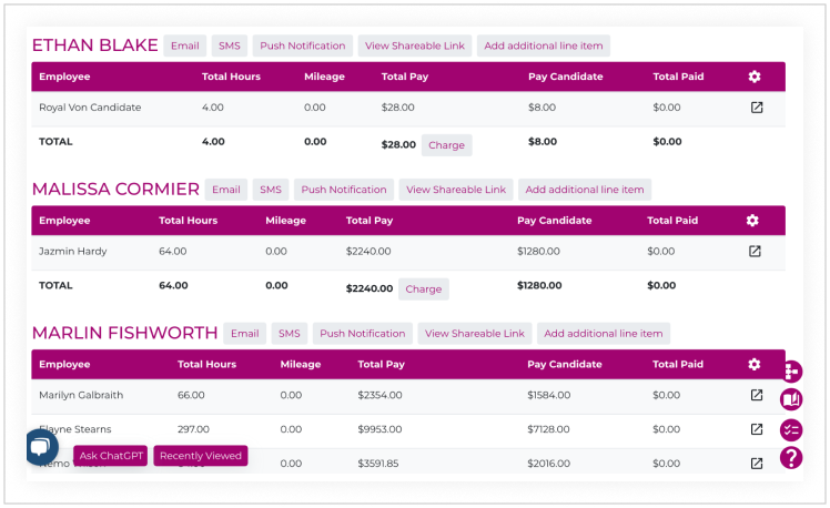 simplified billing EngineHire