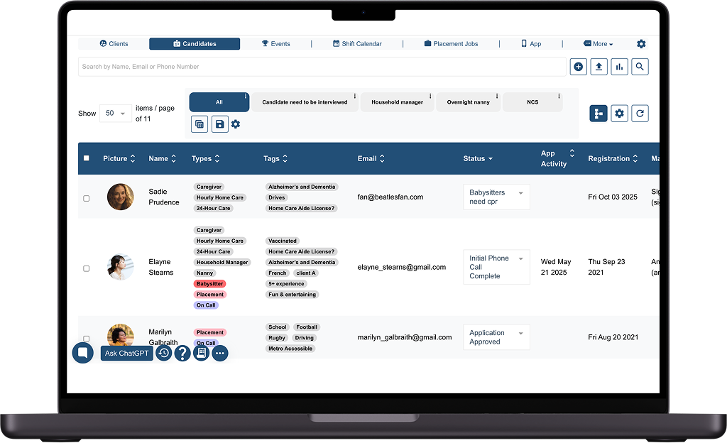 supplier dashboards EngineHire