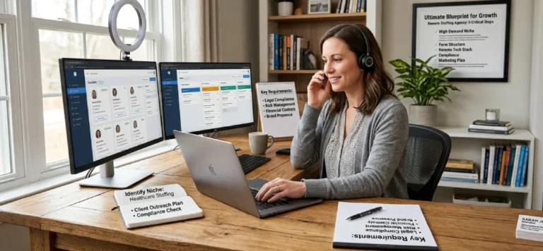 how to start a staffing agency from home