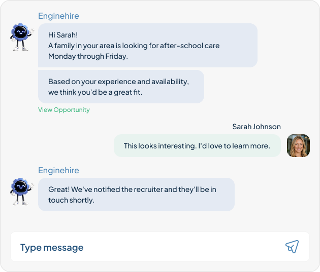 job chat EngineHire