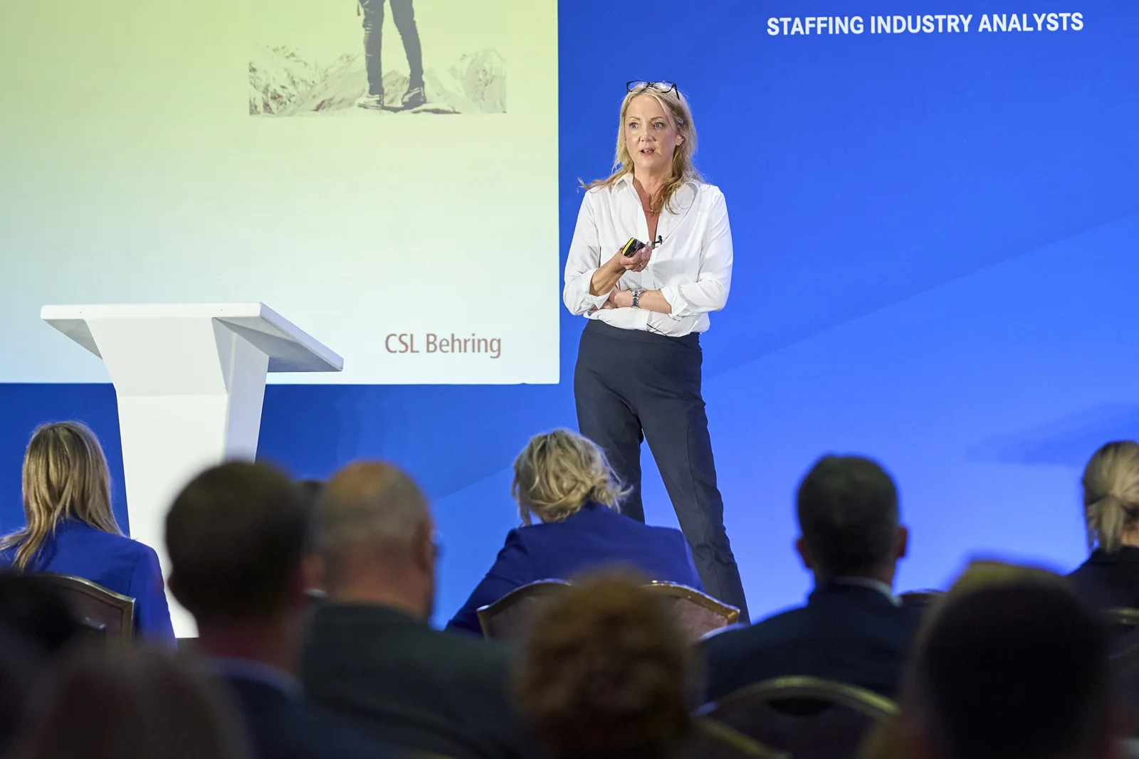 SIA CWS Summit 2027 Europe highlights – speaker presenting on stage